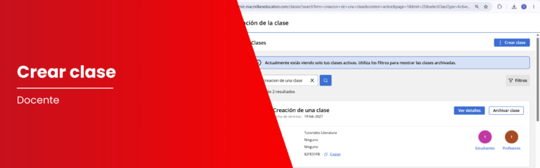 Crea tu clase en MEE