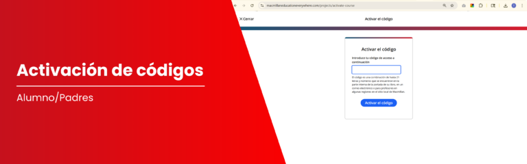 Activa tu código de licencia en la plataforma MEE