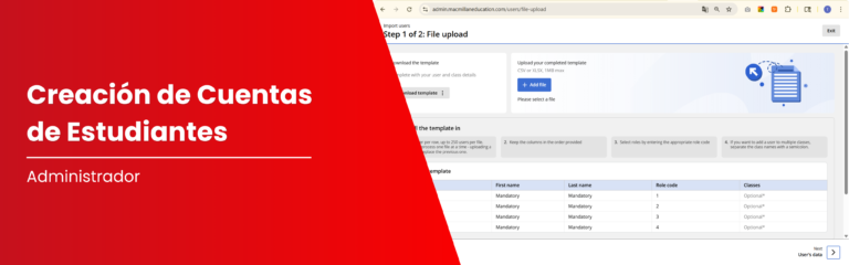 Tutorial Docente: Creación de Cuentas de Estudiantes