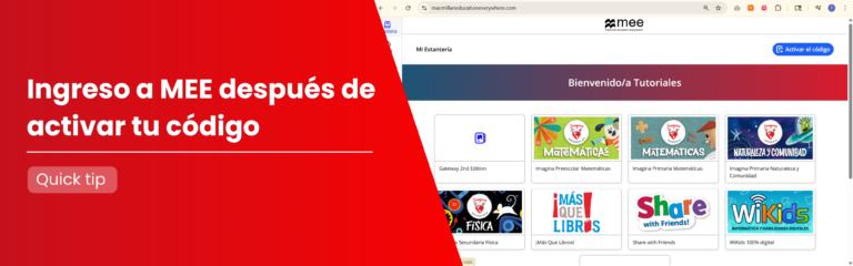 Quick tip ¿Cómo entrar a MEE después de activar tu código?