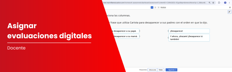 Crea una evaluación digital en MEE