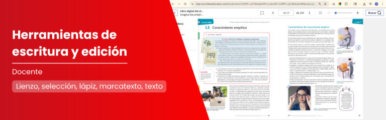 Explora tu libro digital. Herramientas de escritura y edición