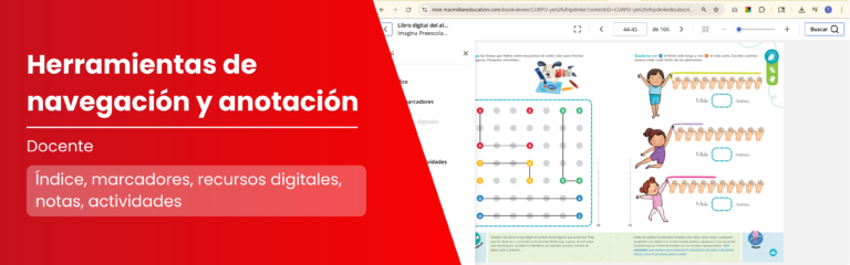 Explora tu libro digital. Herramientas de navegación y anotación