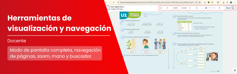 Explora tu libro digital. Herramientas de visualización y navegación