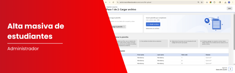 Alta masiva de estudiantes en MEE
