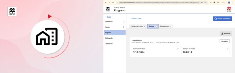 Consulta el progreso de tareas por estudiante en MEE