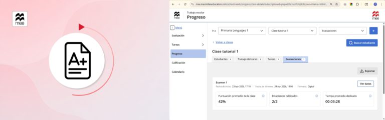 Consulta el progreso de las evaluaciones en MEE