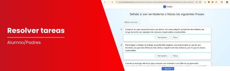 Cómo resolver y enviar tus tareas en MEE