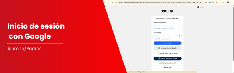 Inicia sesión con Google