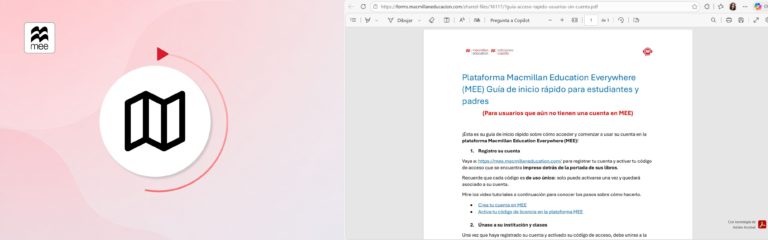 Guía de acceso rápido para padres y estudiantes – Usuarios nuevos en MEE