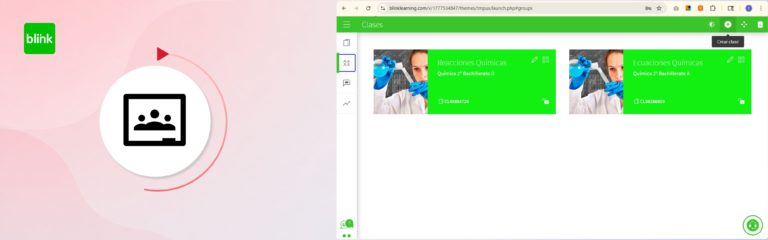 Crea tu clase en Blinklearning