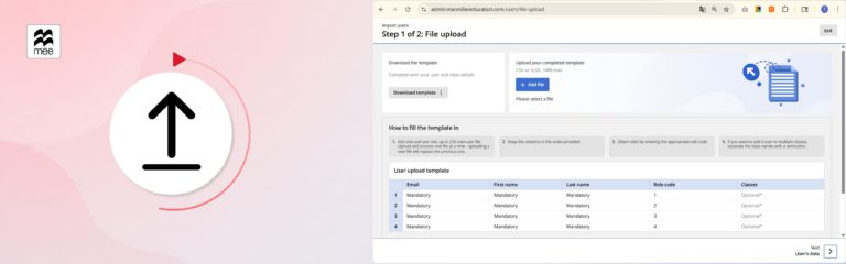 Completar el registro de varios alumnos a la vez en la plataforma MEE