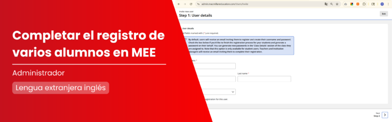 Completar el registro de varios alumnos a la vez en la plataforma MEE
