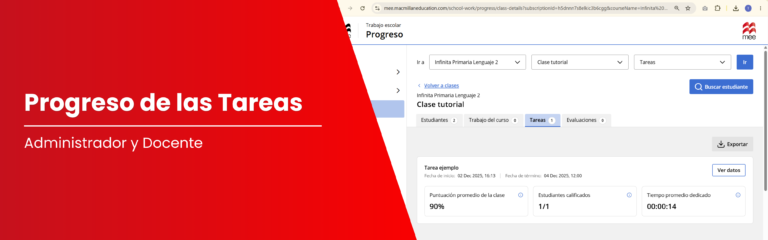 Consulta el progreso de tareas en MEE