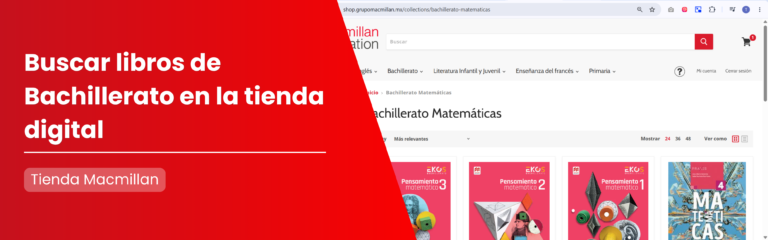 ¿Cómo busco un libro de Bachillerato en la tienda digital?