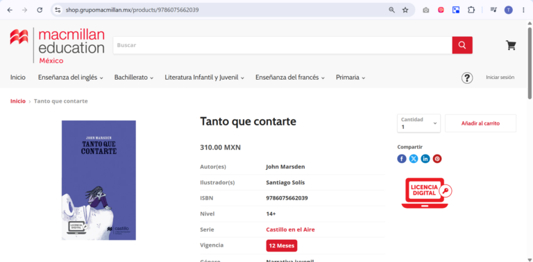 ¿Cómo agrego libros digitales al carrito de compras?