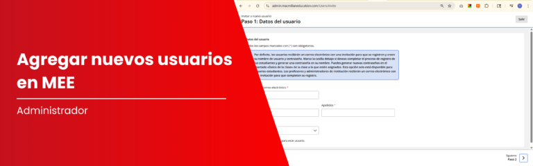 Invita o agrega a tus estudiantes a la plataforma MEE