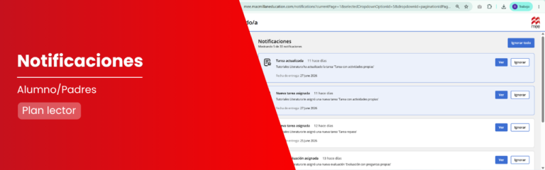 Consulta tus notificaciones de tareas y exámenes en MEE
