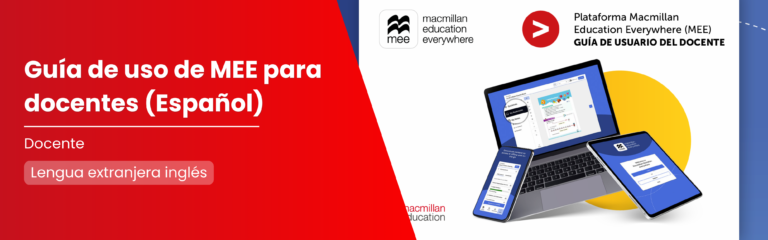 Guía de uso sobre la plataforma MEE para docentes en español