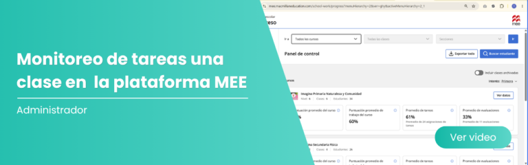 Cómo consultar el progreso de los alumnos por curso