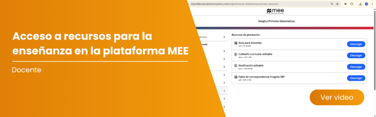 Cómo acceder a los recursos digitales de mis libros en la plataforma MEE