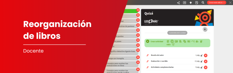 Edita el orden de tus libros en Blinklearning