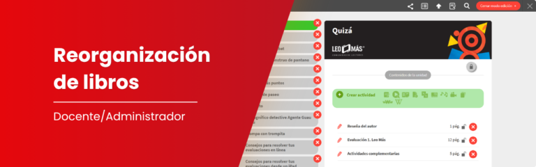 Edita el orden de tus libros en Blinklearning